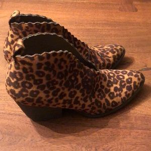 Leopard bootie Coconuts size 9